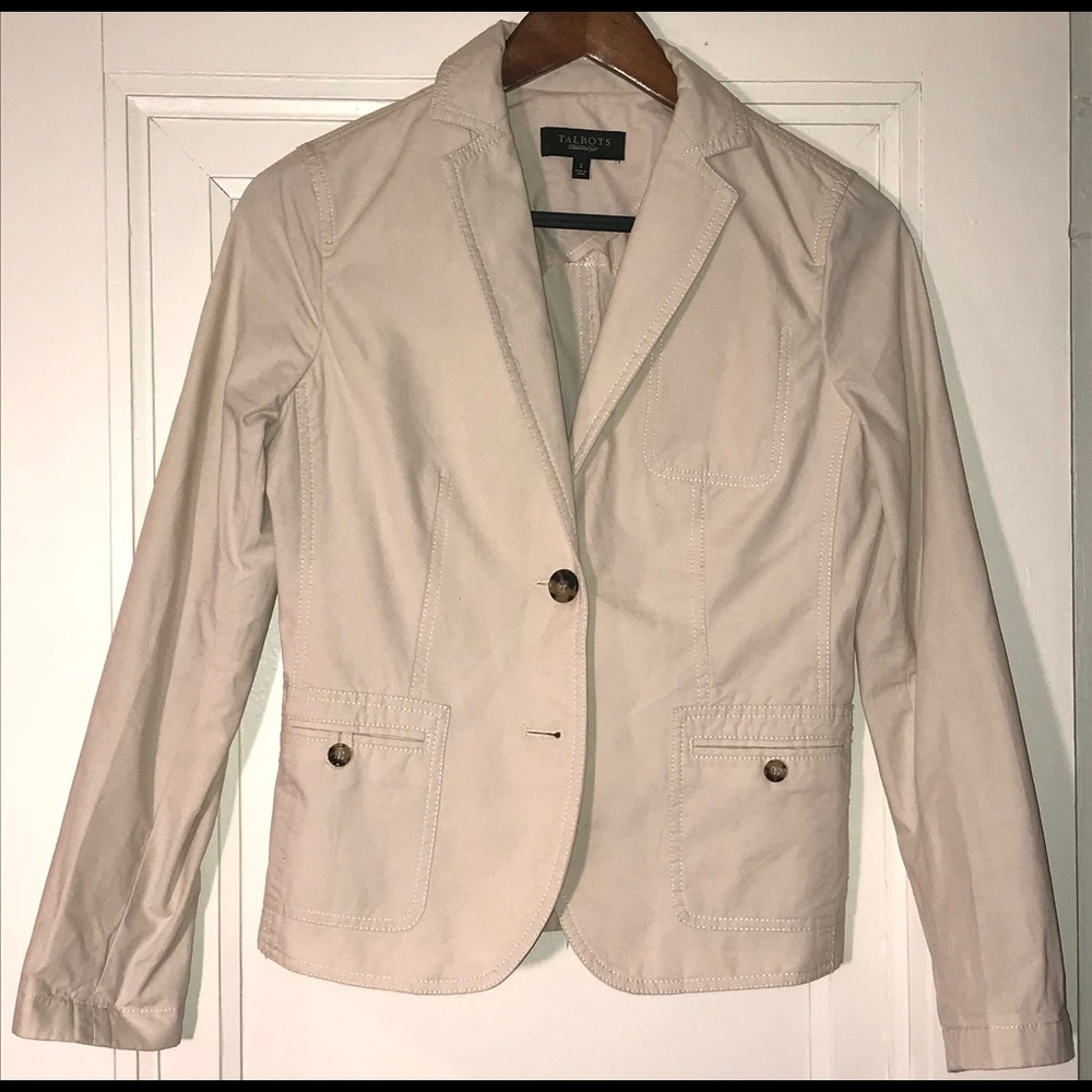 Talbot Unlined Cotton Blazer Size 2
